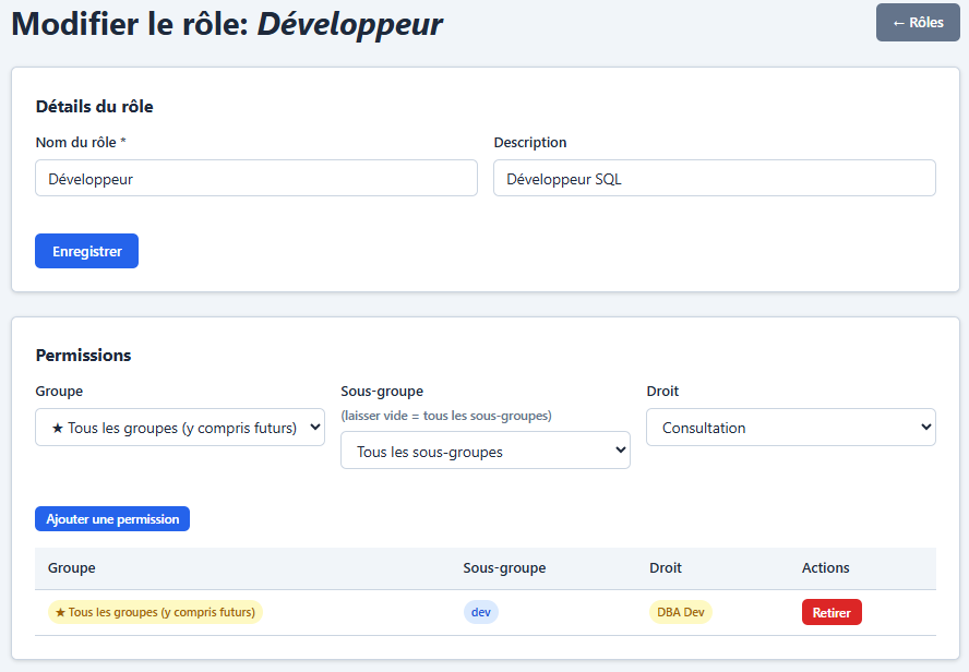 Internal roles